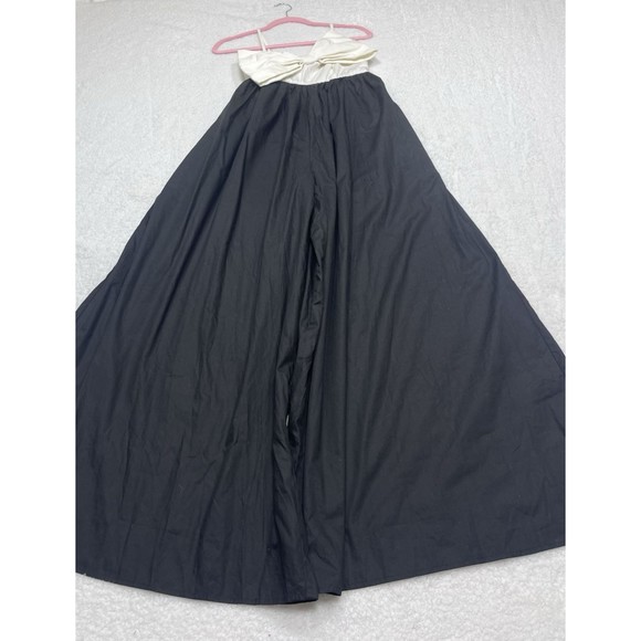 Anthropologie Hutch Jumpsuit Black Colorblock Bow Wedding Boho Preppy XS NWT - Picture 2 of 12